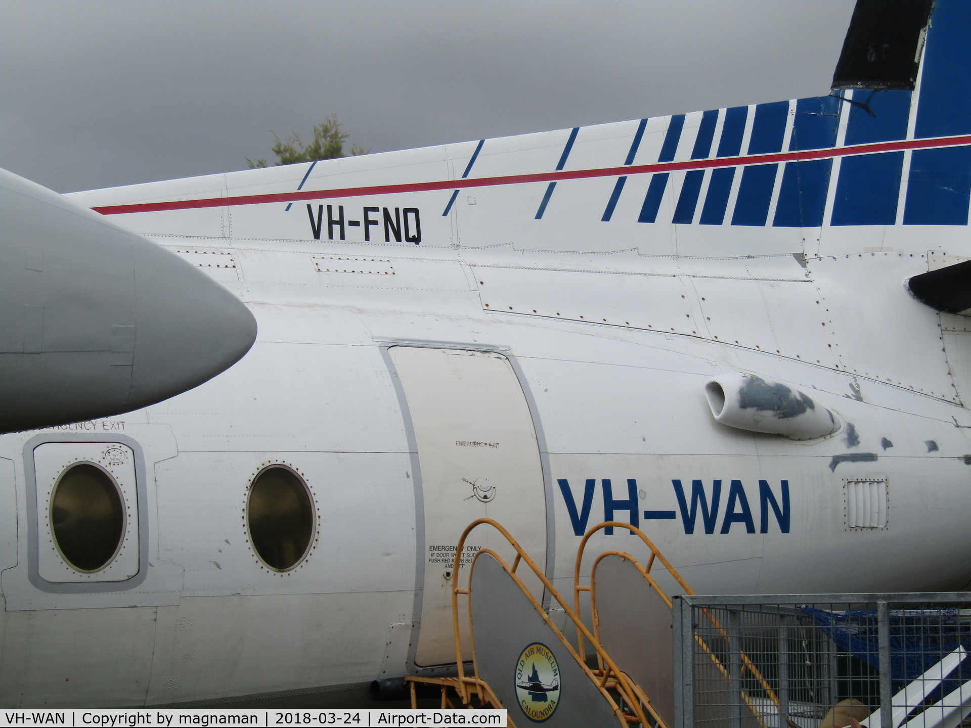VH-WAN, 1966 Fokker F.27-600 Friendship C/N 10315, thankfully dr google can help with true ID!!