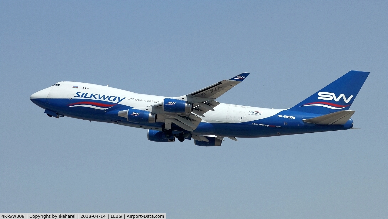4K-SW008, 1999 Boeing 747-4R7F/SCD C/N 29732, Cargo flight to Baku.