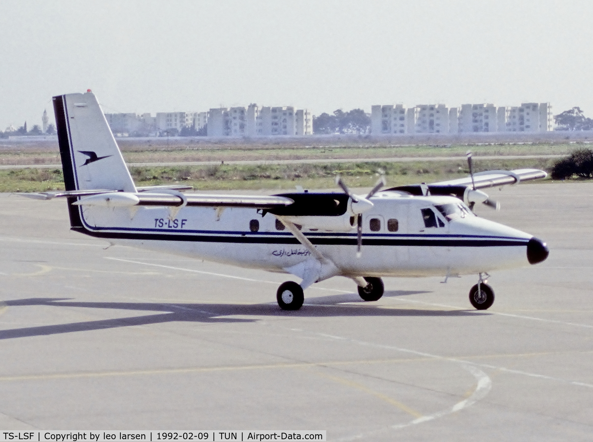 TS-LSF, 1978 De Havilland Canada DHC-6-300 Twin Otter C/N 575, Tunis 9.2.1992