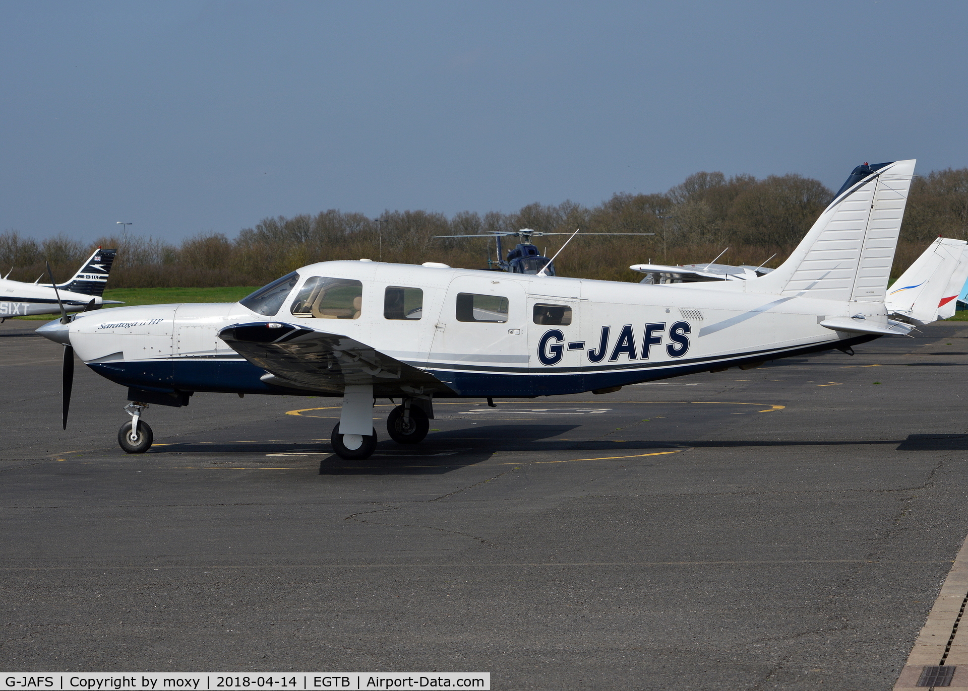 G-JAFS, 2005 Piper PA-32R-301 Saratoga II HP C/N 3246235, Piper PA-32R-301 Saratoga II HP at Wycombe Air Park. Ex OY-OMG