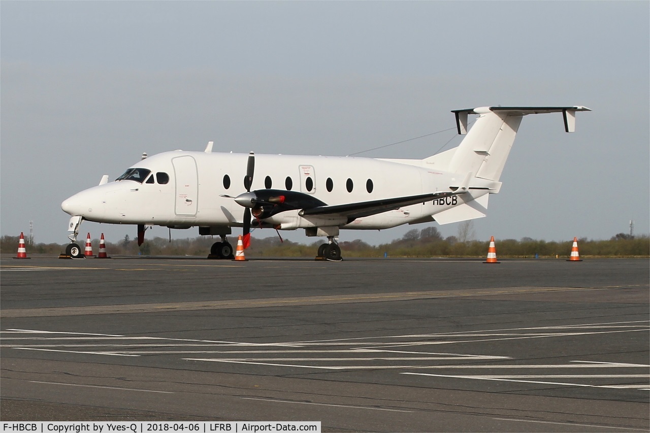 F-HBCB, 1999 Raytheon 1900D C/N UE-390, Raytheon Aircraft Company 1900D, Parked, Brest-Bretagne airport (LFRB-BES)