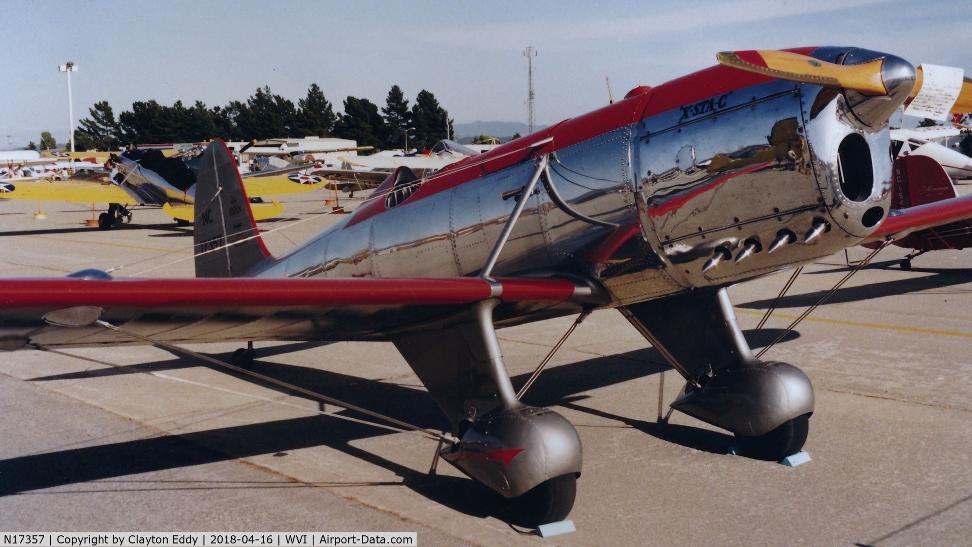 N17357, 1937 Ryan Aeronautical ST-A C/N 162, Watsonville Airport California airshow early 1990's.