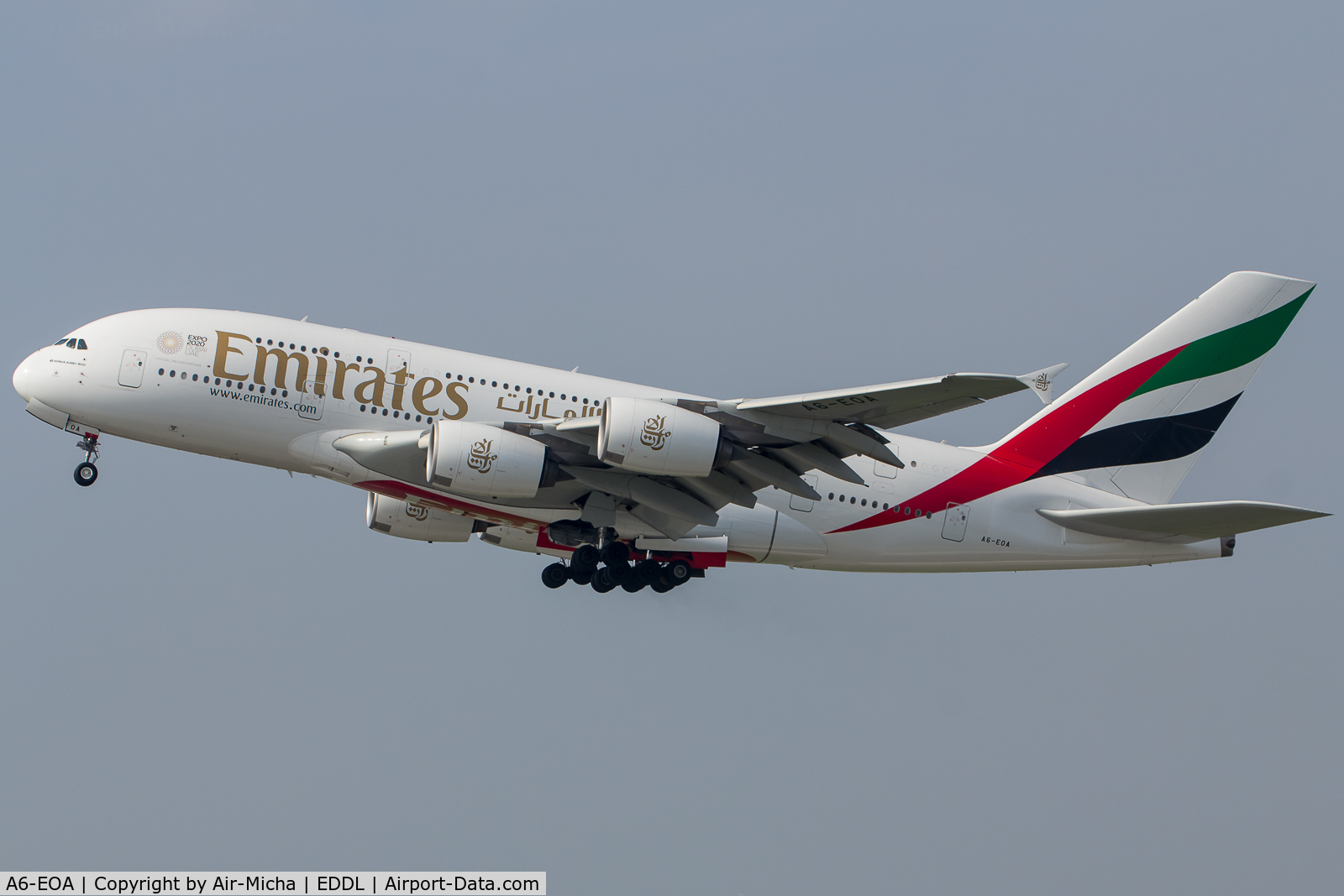 A6-EOA, 2014 Airbus A380-861 C/N 159, Emirates