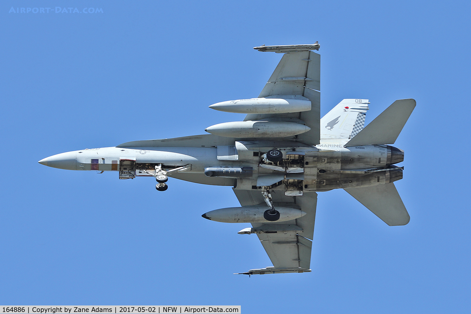 164886, McDonnell Douglas F/A-18D Hornet C/N 1218/D124, At NAS Fort Worth