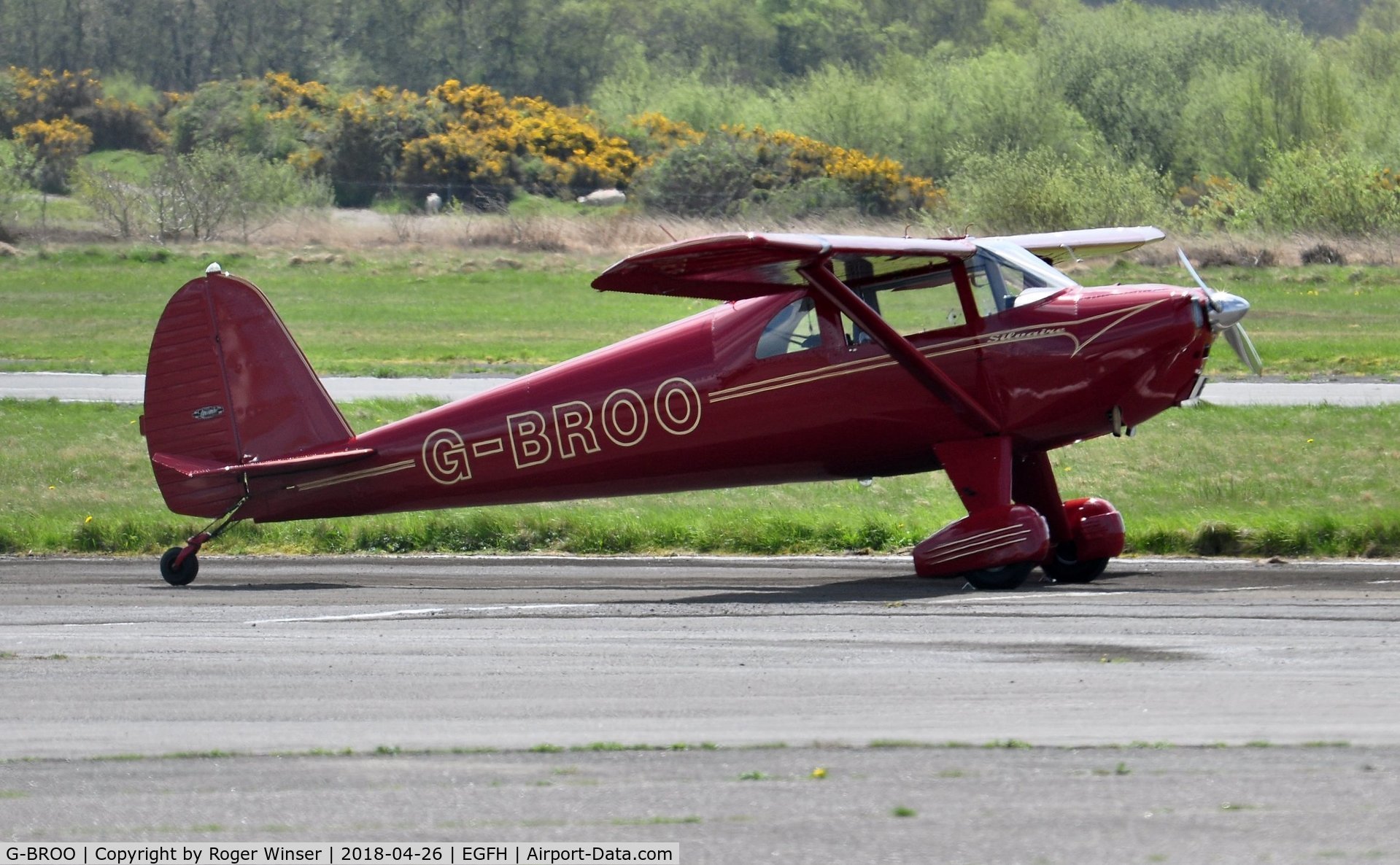 G-BROO, 1948 Luscombe 8E Silvaire C/N 6154, Visiting Silvaire,
