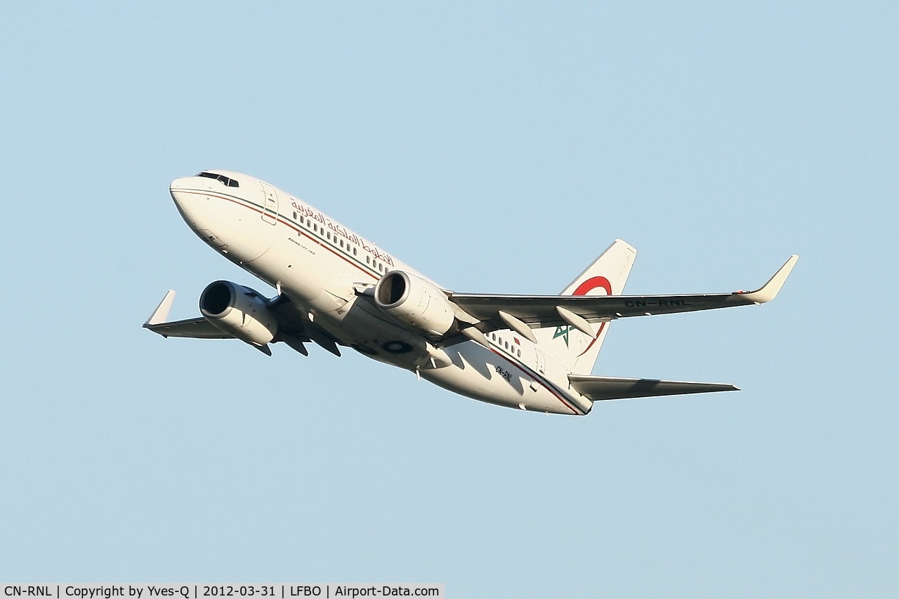 CN-RNL, 1999 Boeing 737-7B6 C/N 28982, Boeing 737-7B6, Take off rwy 32R, Toulouse Blagnac Airport (LFBO-TLS)