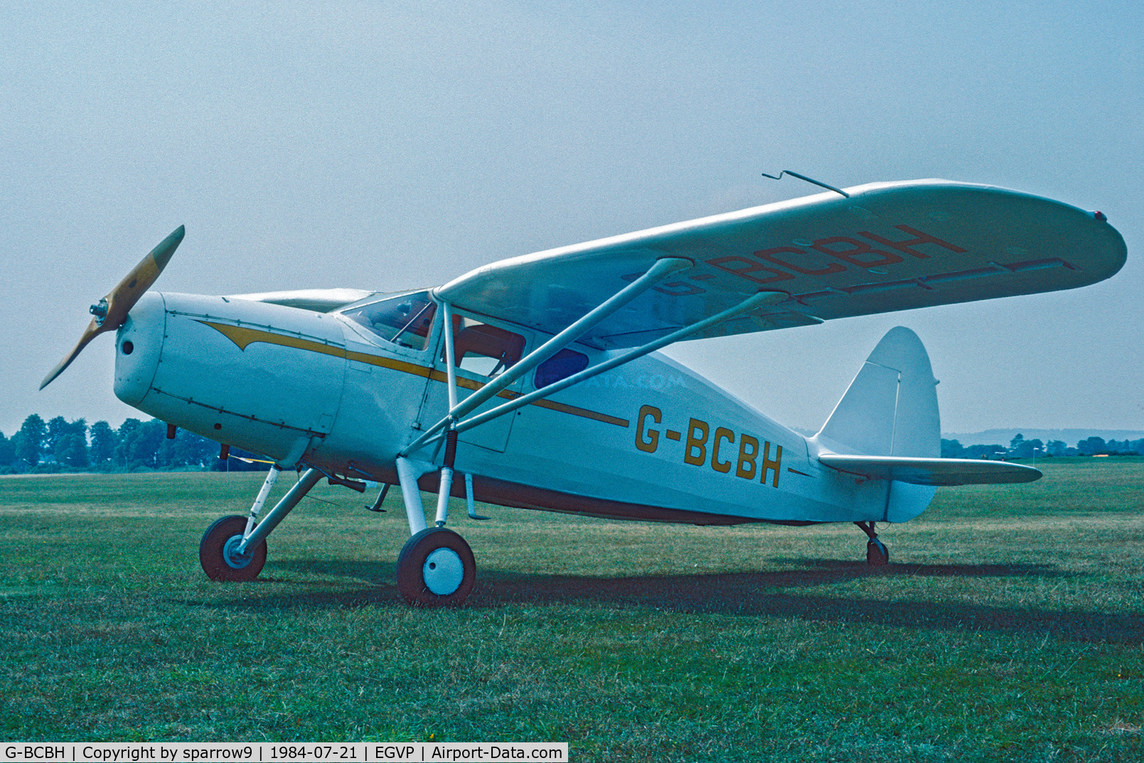 G-BCBH, 1944 Fairchild UC-61K Argus III (24R-46A) C/N 975, Air Britain Fly-in Middle Wallop. Scanned from a slide.