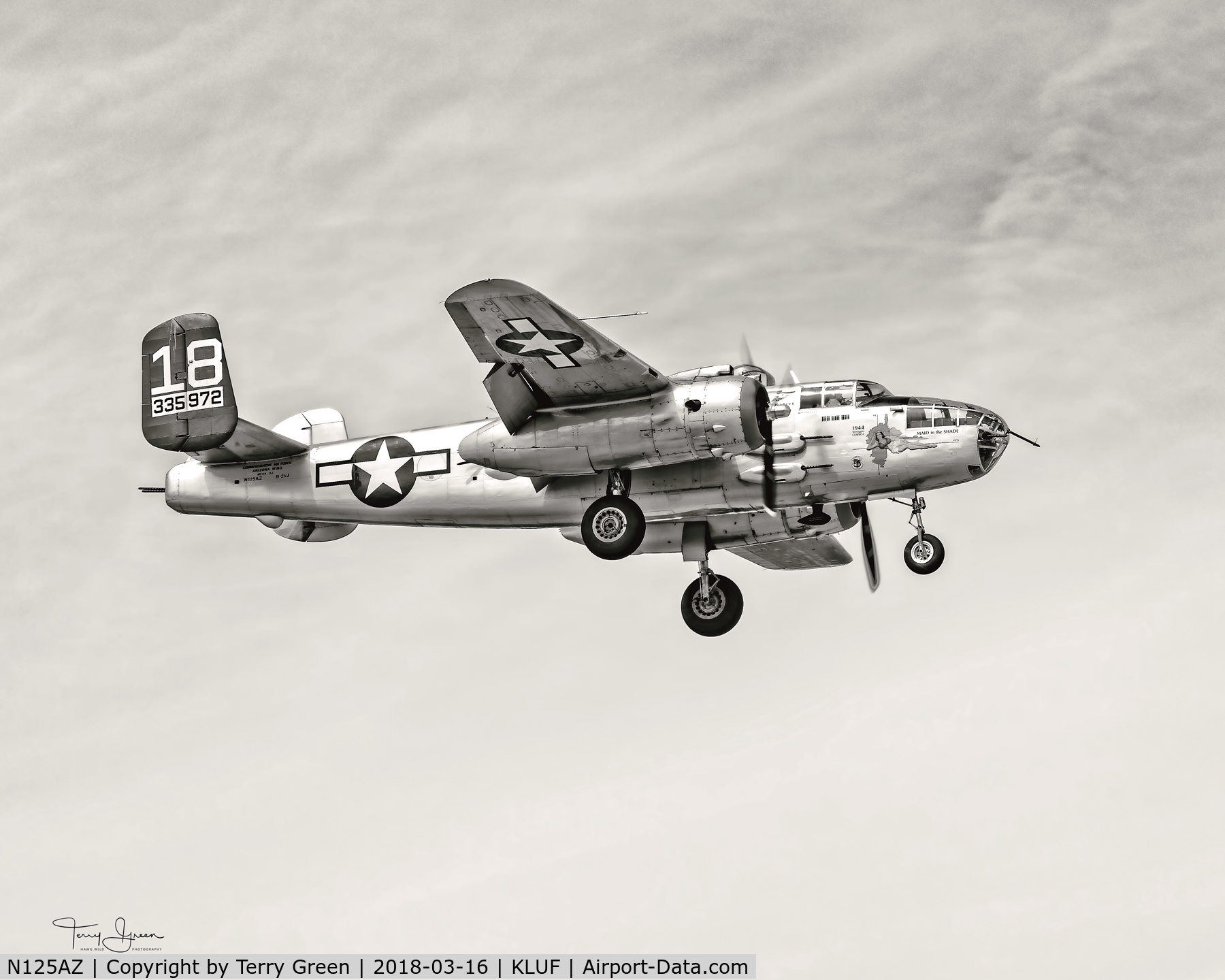 N125AZ, 1960 North American TB-25N Mitchell C/N 108-35262, 2018 Luke Days, Luke Air Force Base