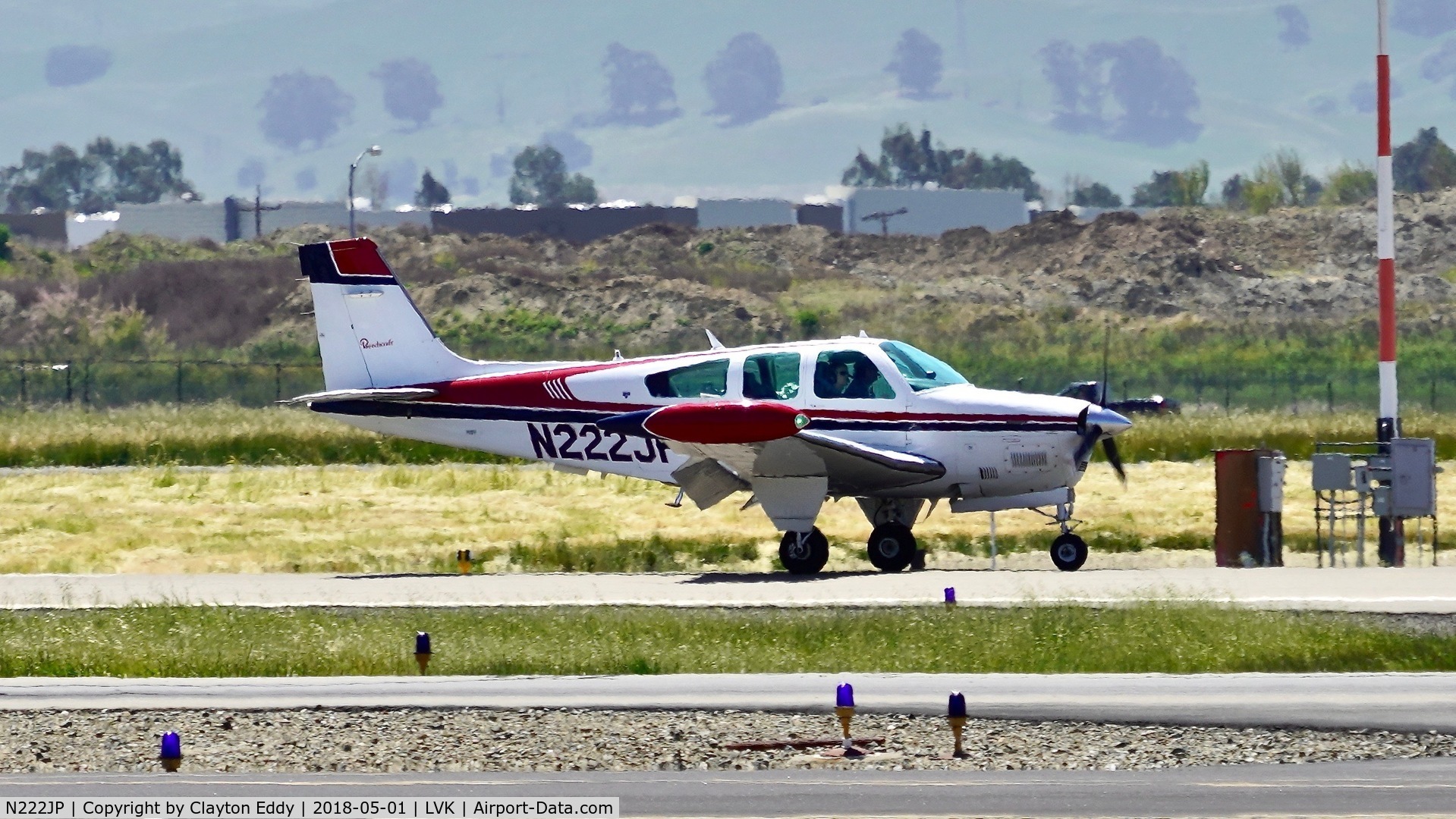 N222JP, 1988 Beech F33A Bonanza C/N CE-1223, Livermore Airport California 2018.