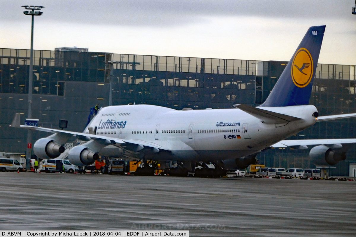 D-ABVM, 1998 Boeing 747-430 C/N 29101, At Frankfurt