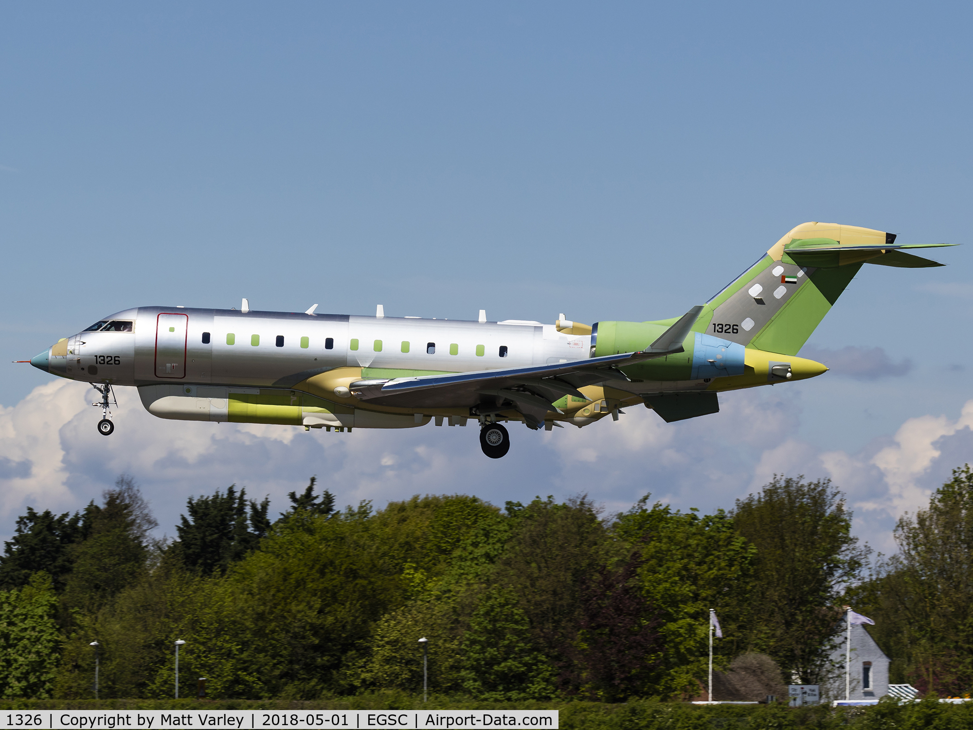 1326, 2012 Bombardier BD-700-1A10 Global 6000 C/N 9517, About to land on RWY 23 @ CBG....