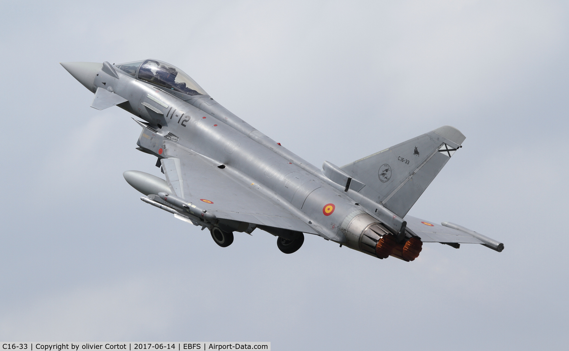 C16-33, Eurofighter EF-2000 Typhoon S C/N SS014, taking off