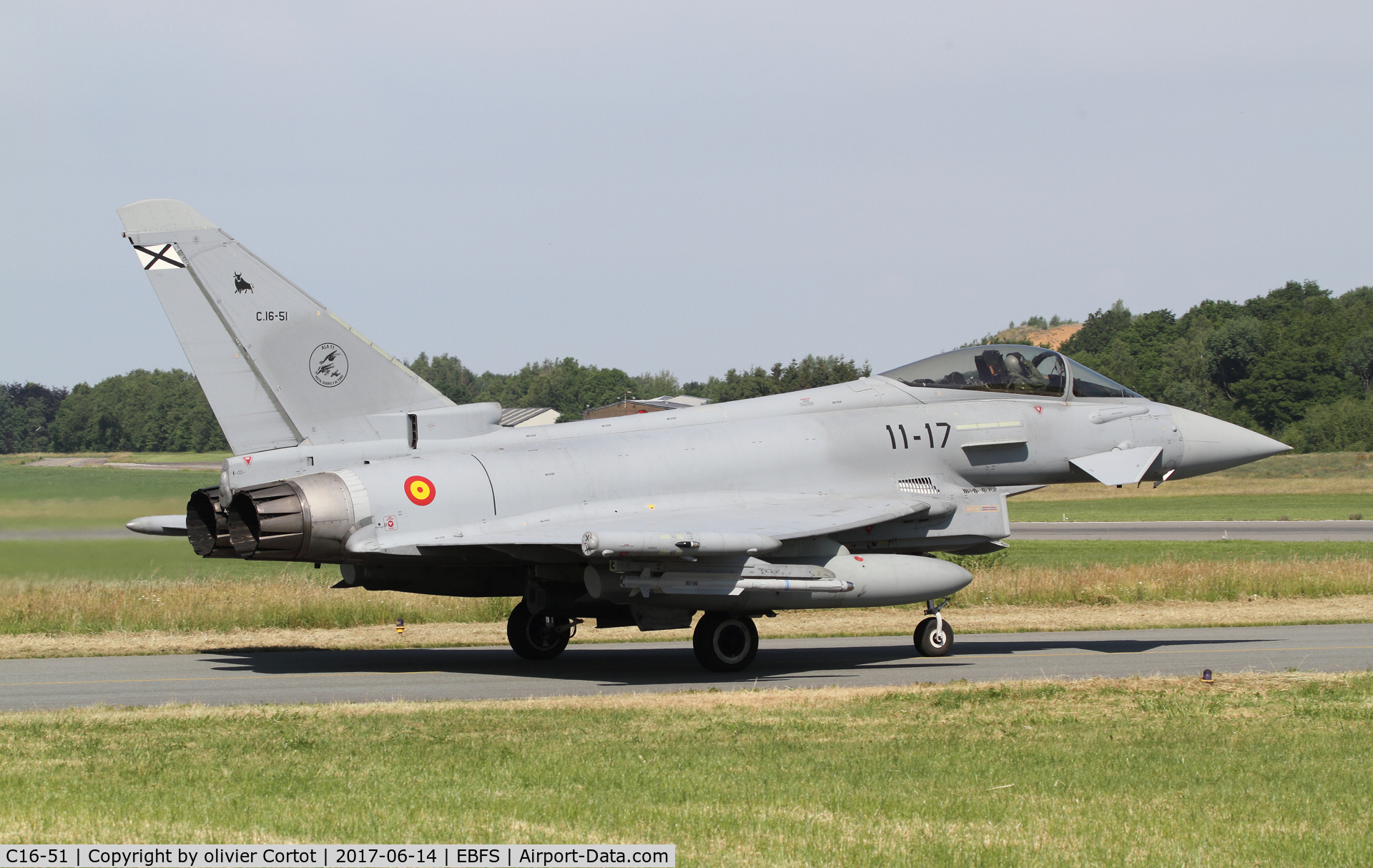 C16-51, Eurofighter EF-2000 Typhoon S C/N SS032, Florennes spotter day