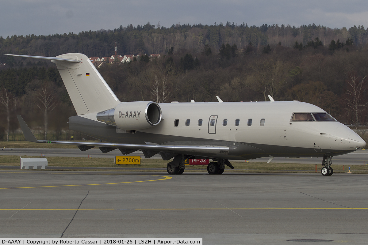 D-AAAY, 2004 Bombardier Challenger 604 (CL-600-2B16) C/N 5602, World Economic Forum 2018