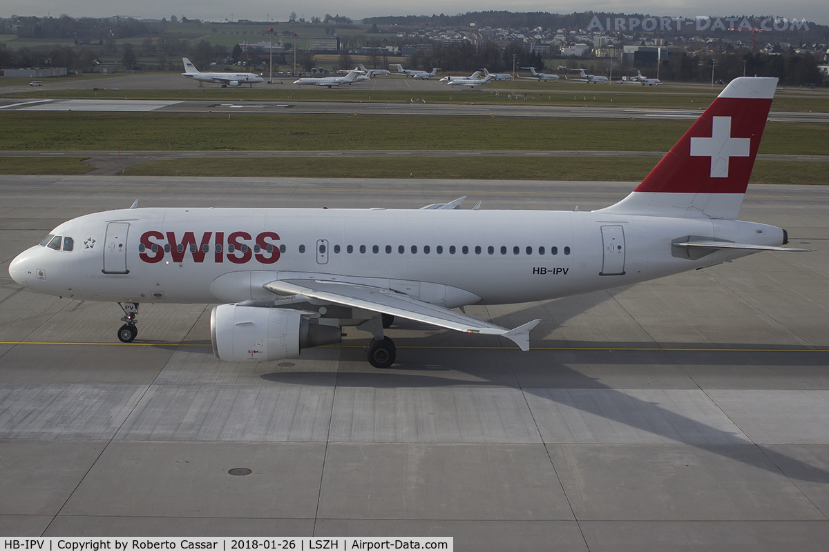 HB-IPV, 1996 Airbus A319-112 C/N 578, Zurich - Kloten Airport