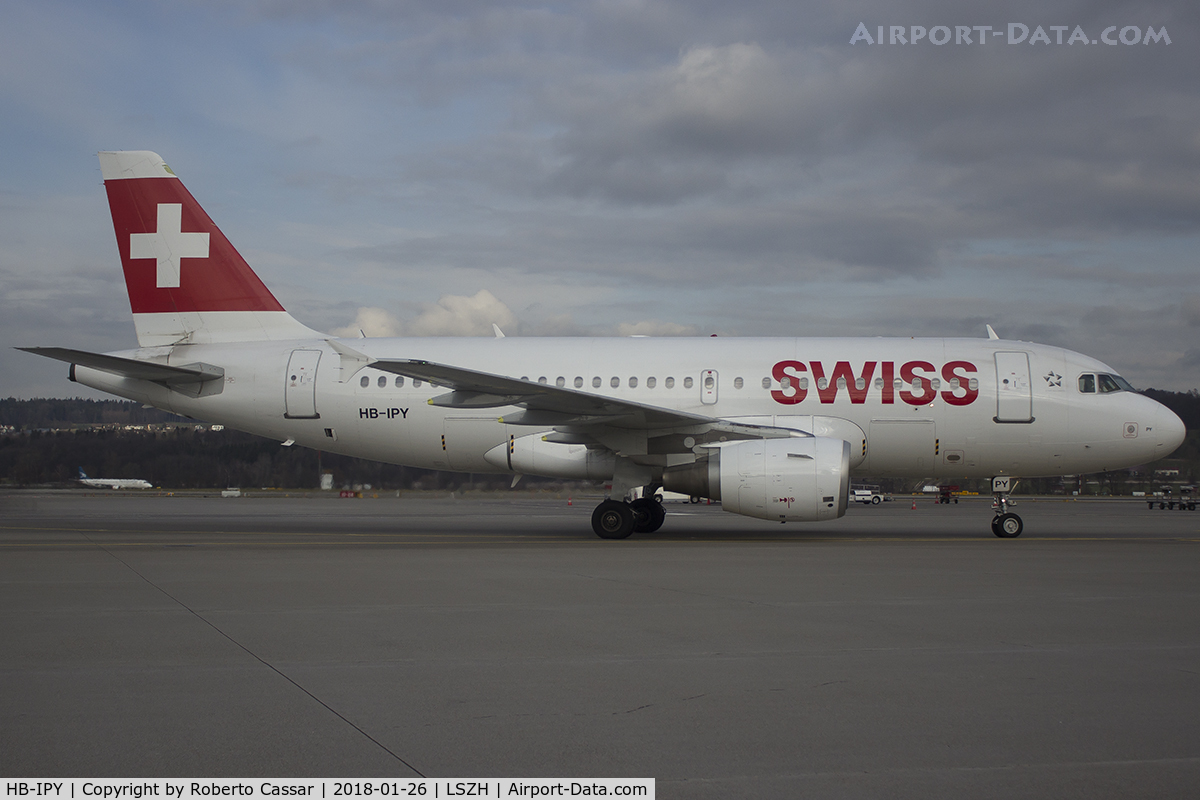 HB-IPY, 1996 Airbus A319-112 C/N 621, Zurich - Kloten Airport