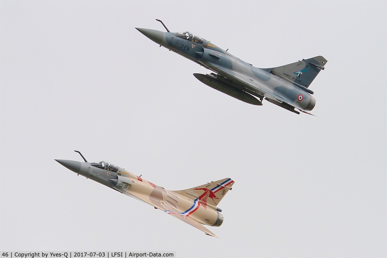 46, Dassault Mirage 2000-5F C/N 213, Dassault Mirage 2000-5F, Flight over St Dizier-Robinson Air Base 113 (LFSI) Open day 2017
