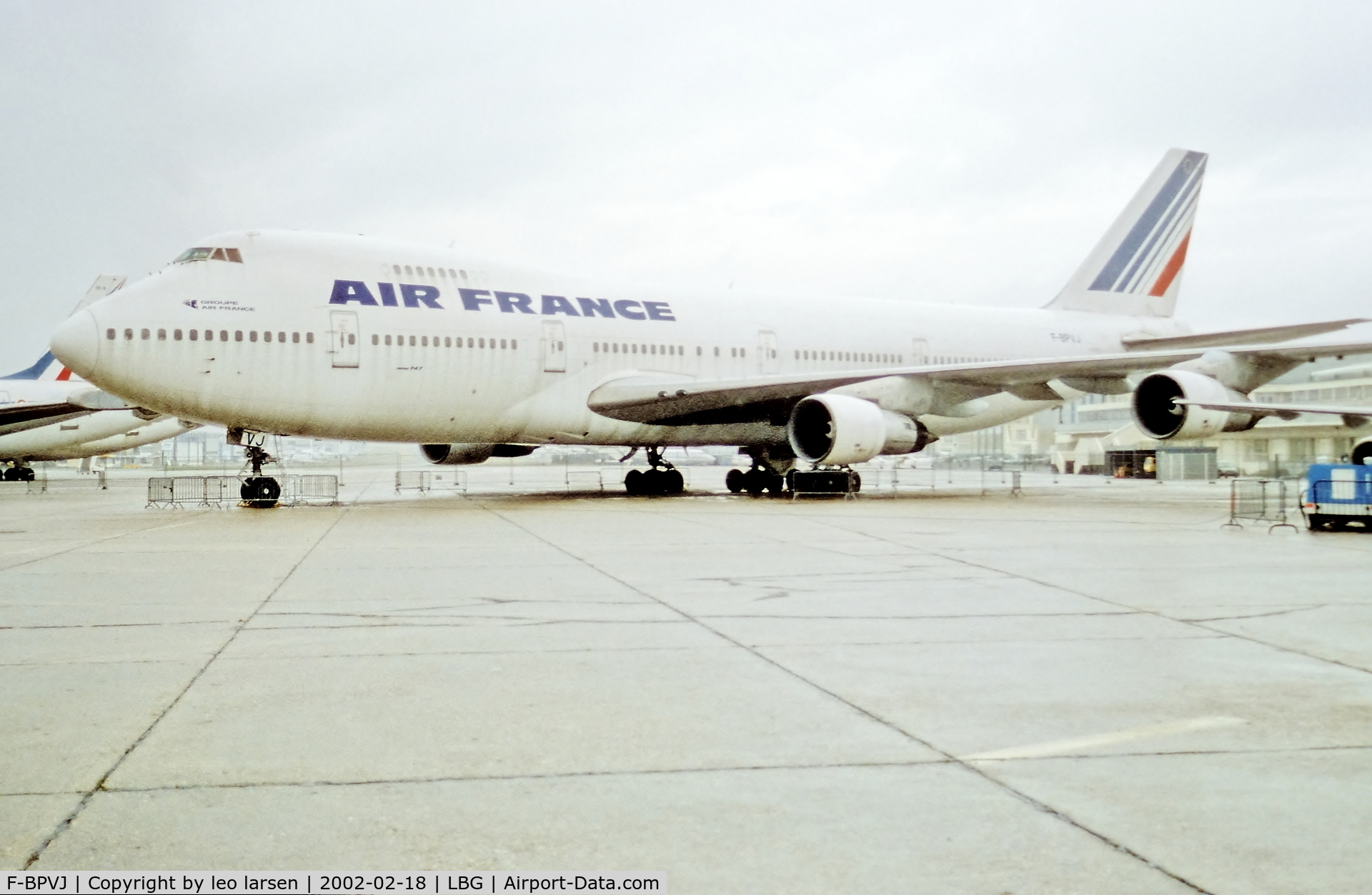 F-BPVJ, 1972 Boeing 747-128 C/N 20541, Musee de l air Paris LBG 18.2.2002