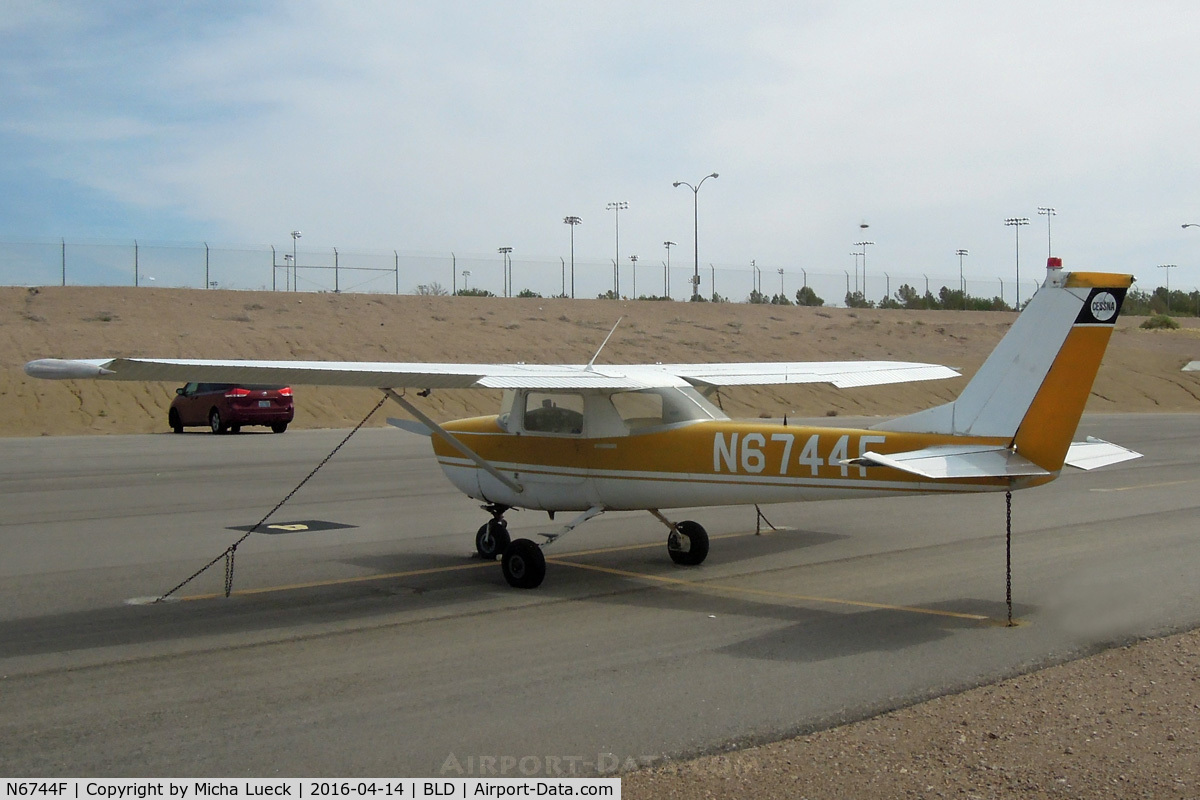 N6744F, 1966 Cessna 150F C/N 15063344, At Boulder City
