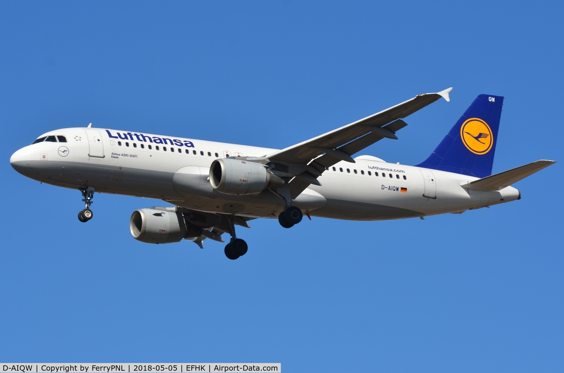 D-AIQW, 2000 Airbus A320-211 C/N 1367, Arrival of Lufthansa A320 from FRA