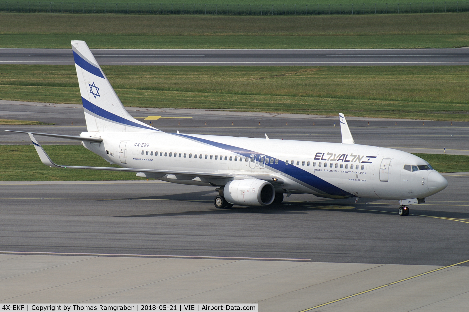 4X-EKF, 2008 Boeing 737-8HX C/N 29638, El Al Israel Airlines Boeing 737-800