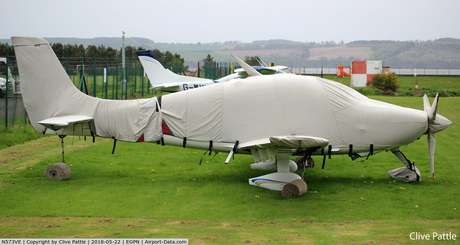 N573VE, 2004 Cirrus SR22 G2 C/N 1078, Parked up under cover at Dundee