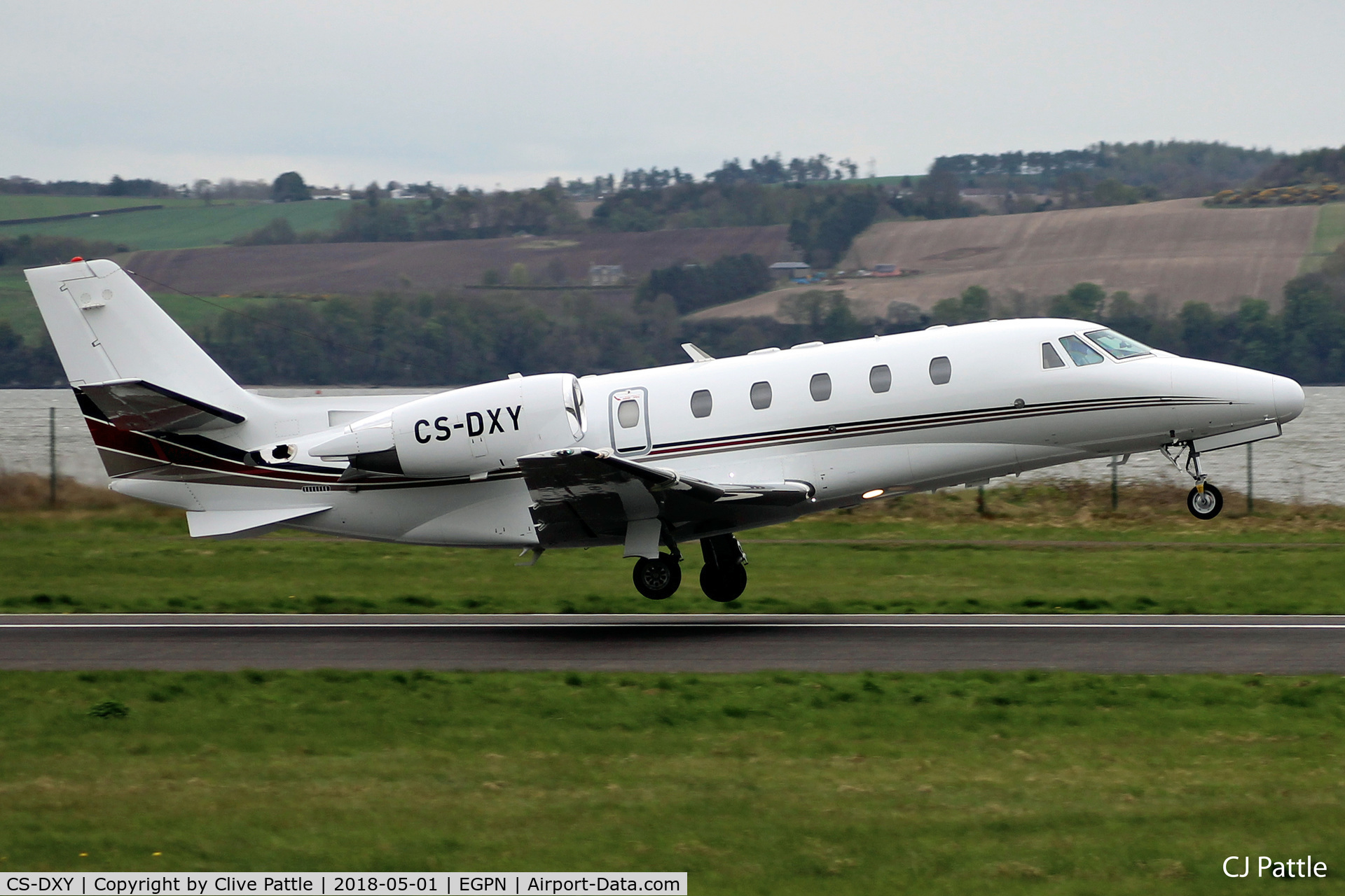 CS-DXY, 2008 Cessna 560 Citation Excel XLS C/N 560-5791, In action at Dundee