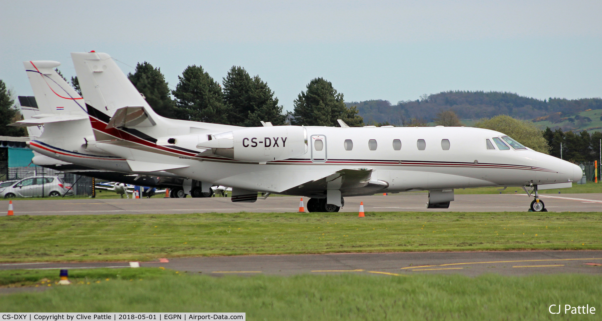CS-DXY, 2008 Cessna 560 Citation Excel XLS C/N 560-5791, On the ramp at Dundee
