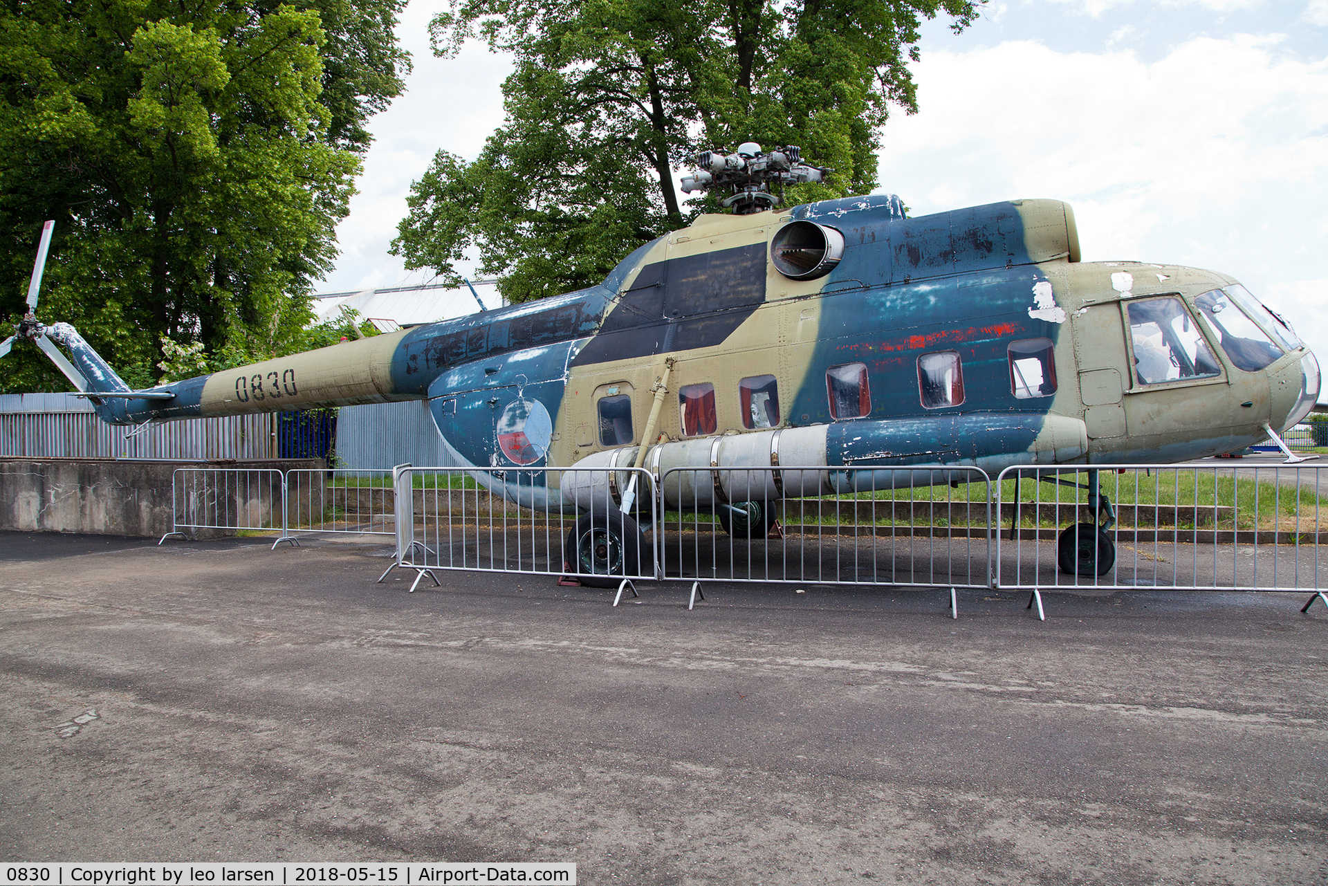 0830, Mil Mi-17 Hip C/N 108M30, Kbley Air Museum 15.5.2018