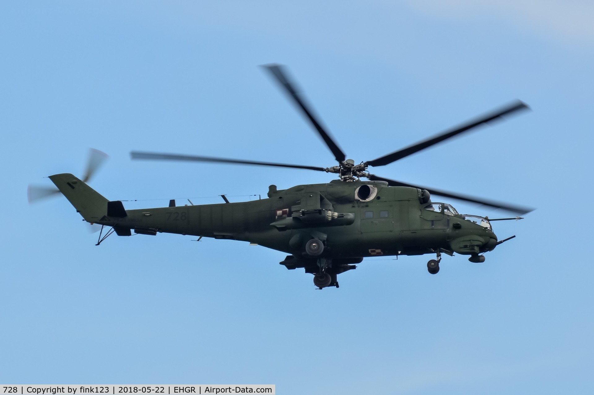728, 1986 Mil Mi-24V Hind E C/N 410728, mi-24