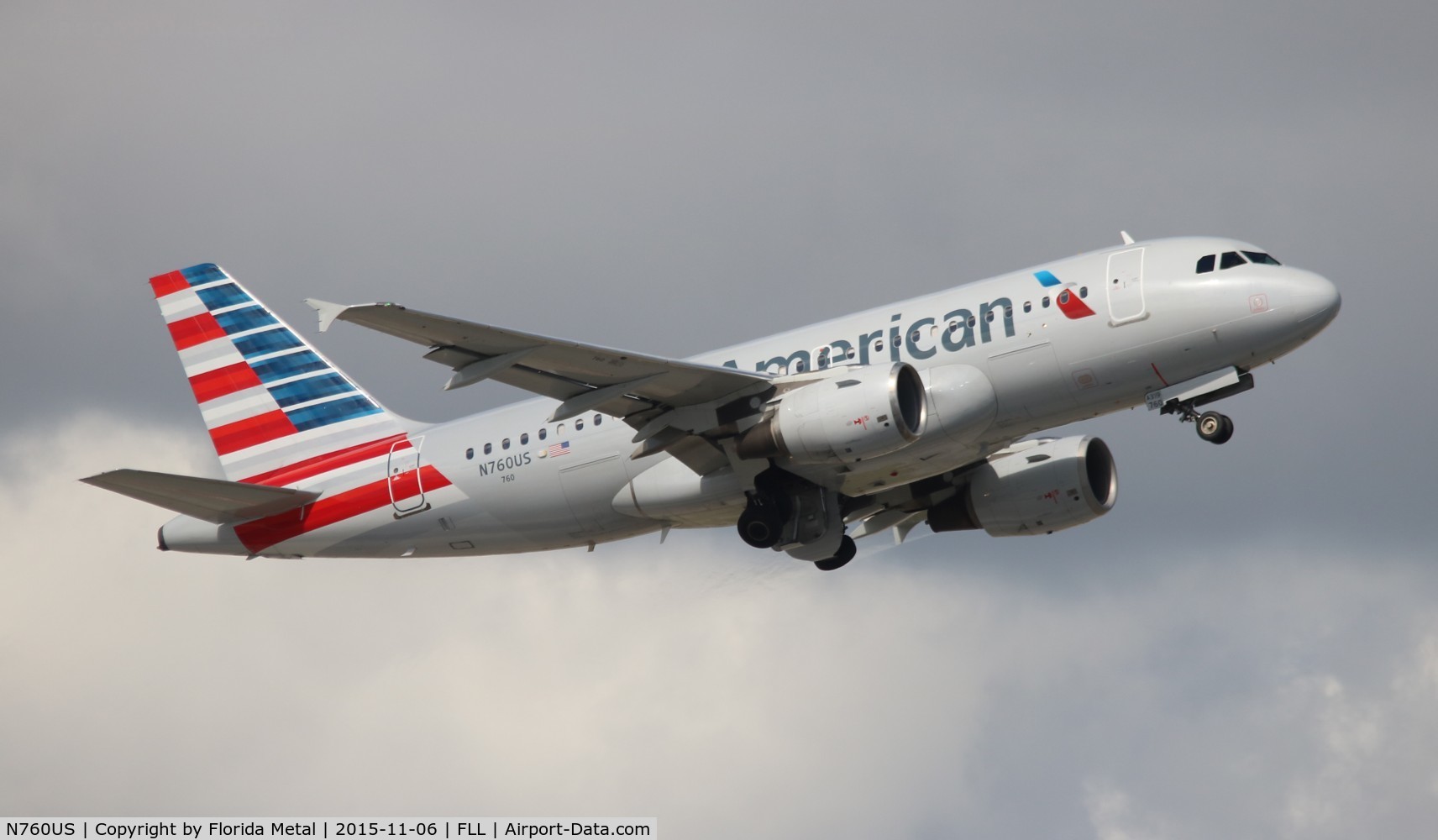 N760US, 2000 Airbus A319-112 C/N 1354, American