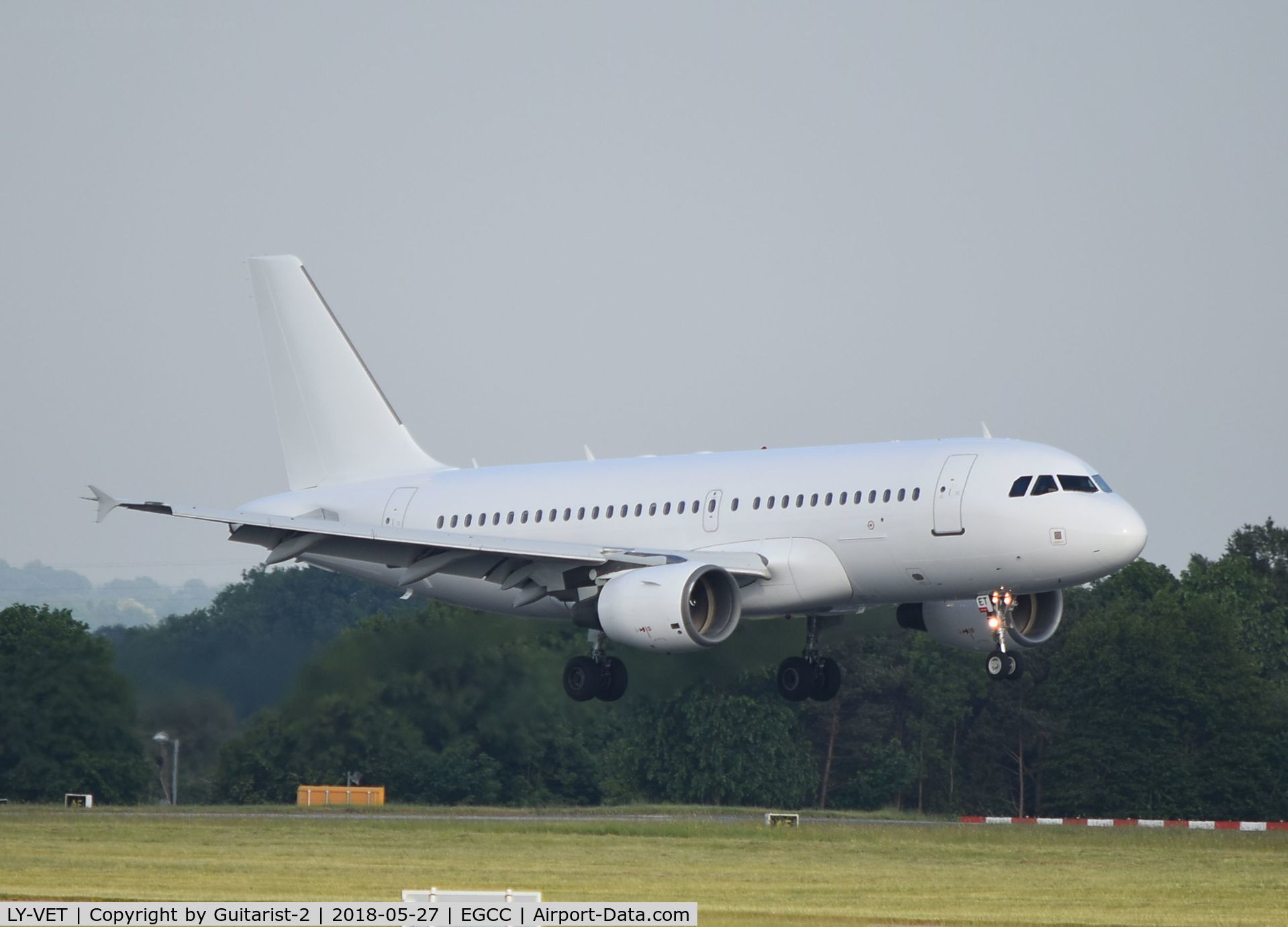 LY-VET, 2002 Airbus A319-112 C/N 1778, At Manchester