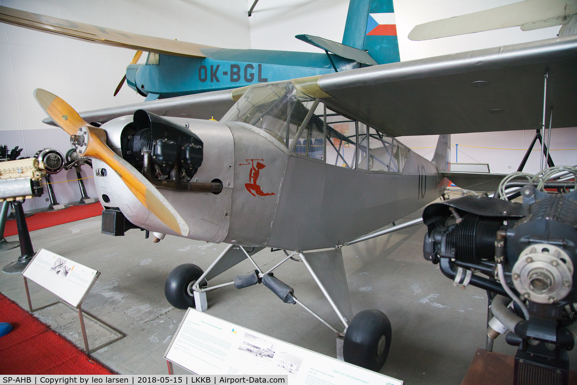 SP-AHB, Piper J3C-65 Cub Cub C/N 12406, Kebley Air Museum 15.5.2018.c/n 12234 ex 
SP-AHB