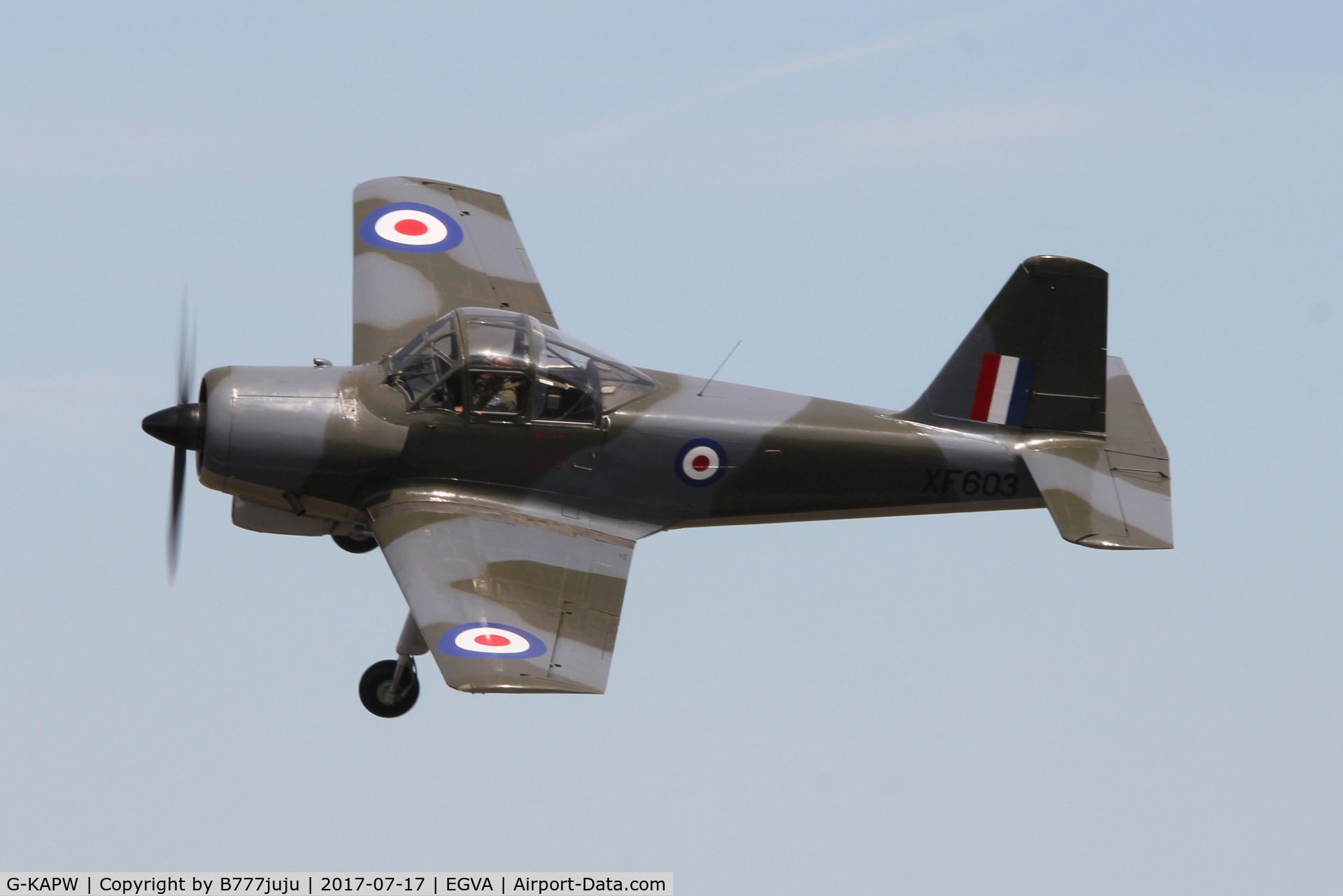 G-KAPW, 1955 Percival P-56 Provost T.1 C/N PAC/56/311, at TATOO 2017