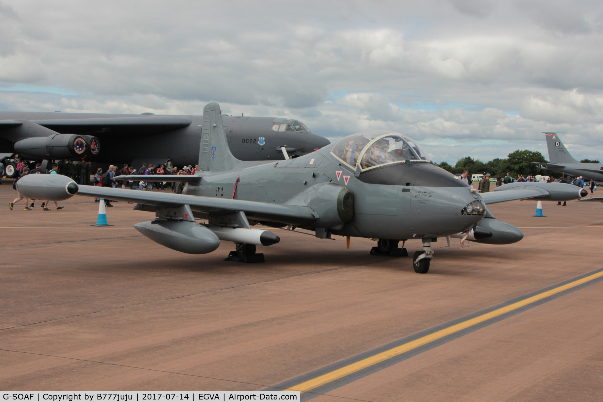 G-SOAF, 1986 BAC 167 Strikemaster Mk.82A C/N 425, at TATOO 2017