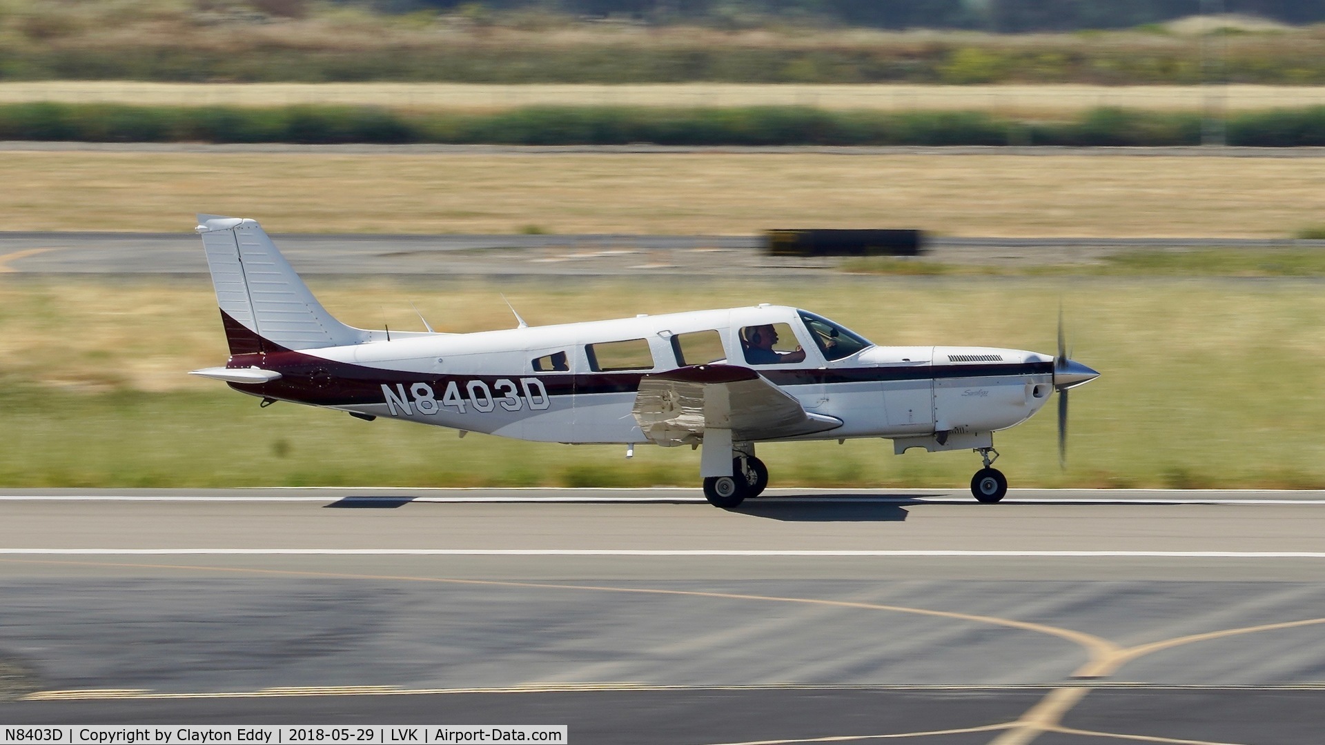N8403D, 1981 Piper PA-32R-301T Turbo Saratoga C/N 32R-8129078, Livermore Airport California 2018.