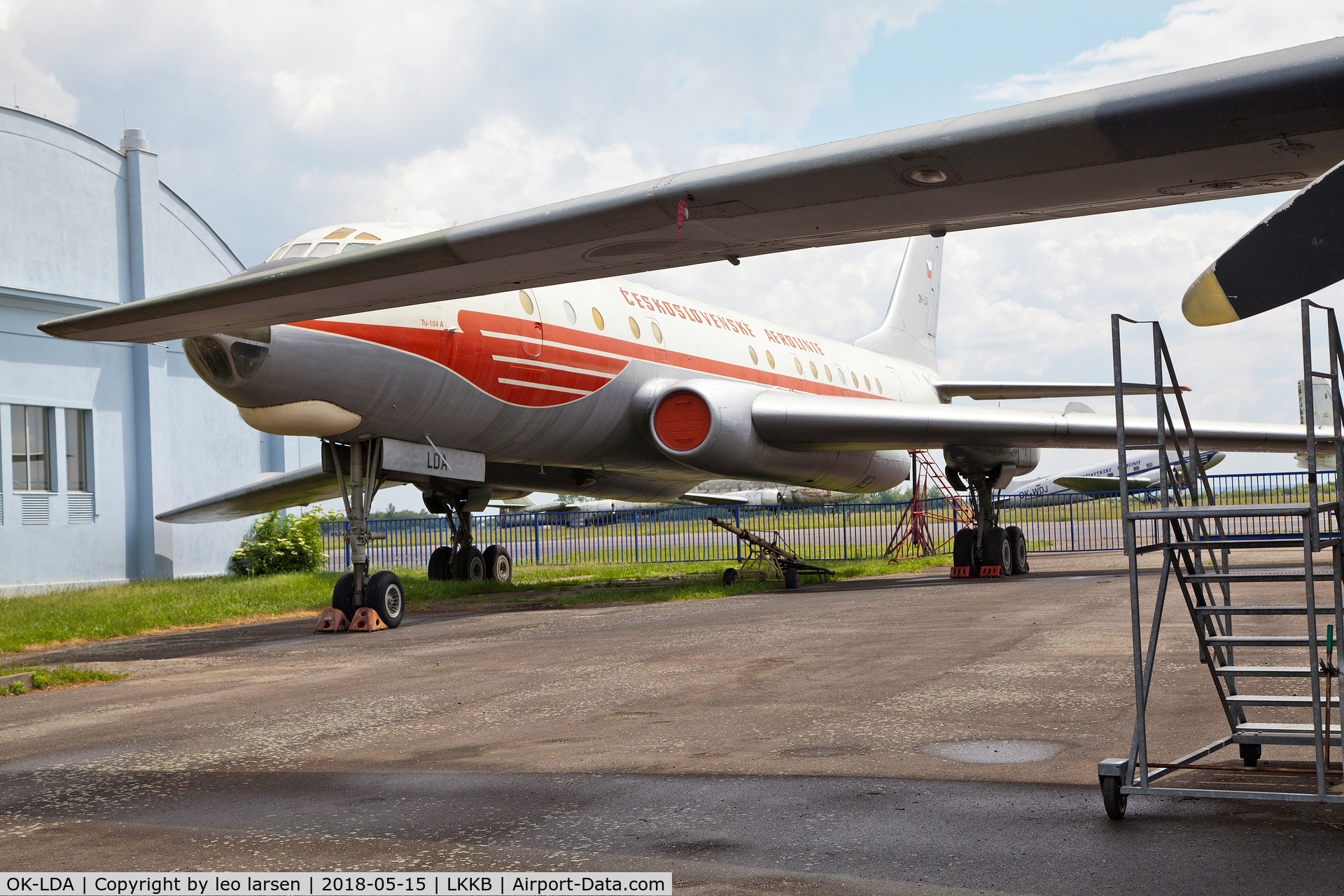 OK-LDA, 1957 Tupolev Tu-104A C/N 76600503, Kebly Air Museum 15.5.2018