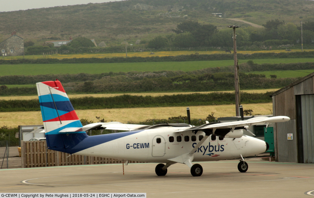 G-CEWM, 1979 De Havilland Canada DHC-6-300 Twin Otter C/N 656, G-CEWM Twin Otter Isles of Scilly Skybus at Lands End airport