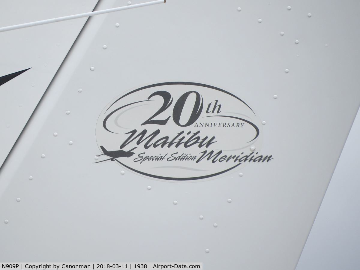 N909P, 2004 Piper PA-46-500TP Malibu Meridian C/N 46-97187, 20th anniversary
