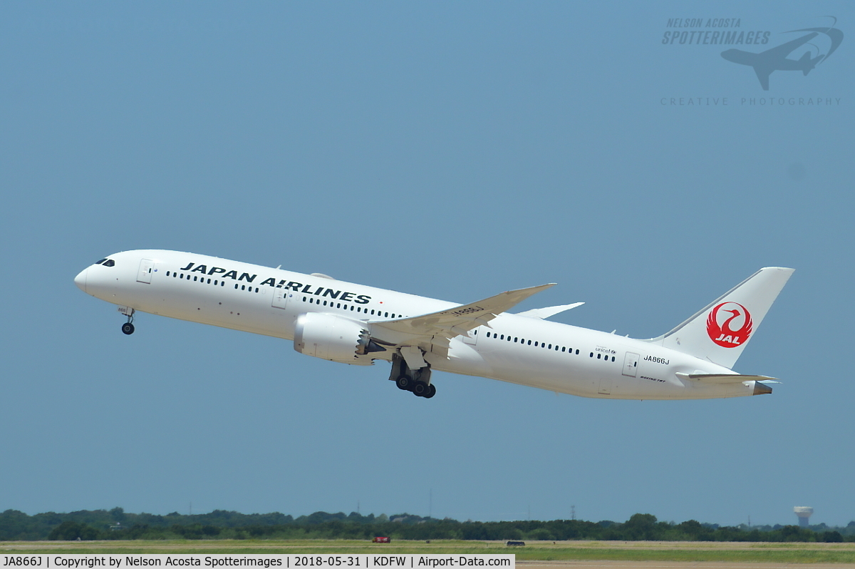 JA866J, 2016 Boeing 787-9 Dreamliner Dreamliner C/N 35423, 787-9 DFW > NRT