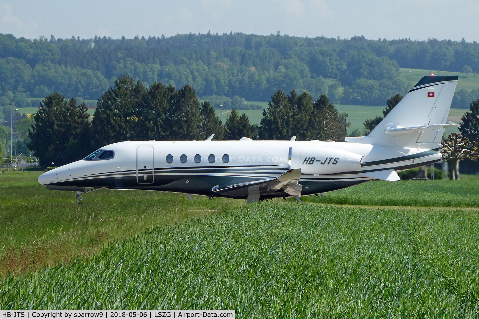 HB-JTS, 2017 Cessna 680A Citation Latitude C/N 680A-0070, Full throttle at Grenchen. HB-registered from 2017-09-28 until 2018-06-04