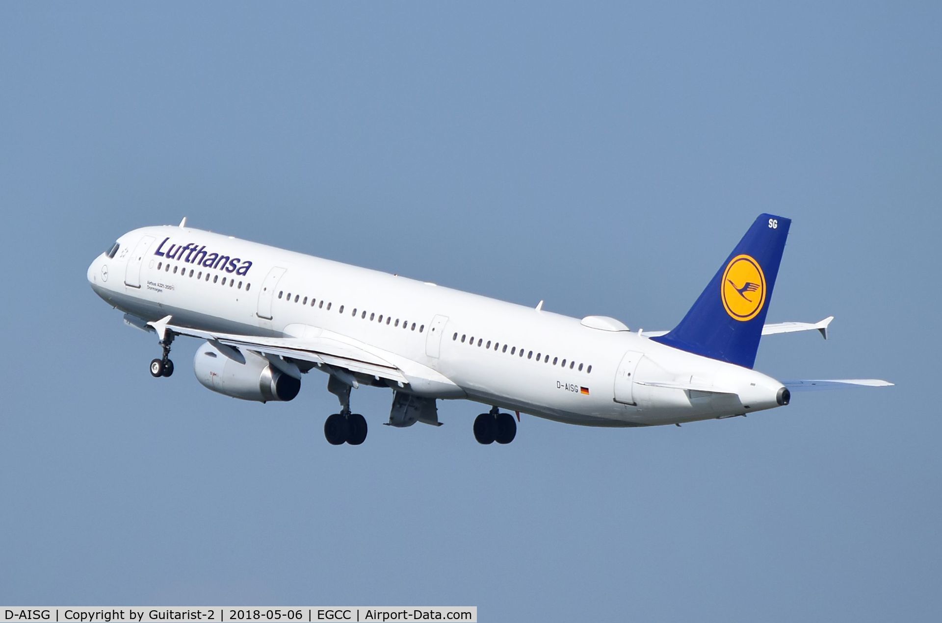 D-AISG, 2000 Airbus A321-231 C/N 1273, At Manchester