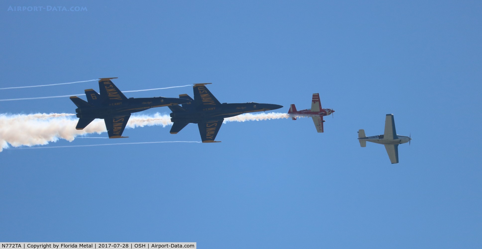 N772TA, 2007 Extra EA-300/L C/N 1260, Extra 300 with the Blue Angels