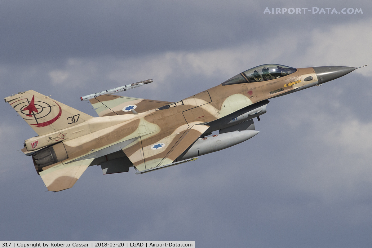 317, 1986 General Dynamics F-16C Barak C/N 4J-8, Exercise Iniochos 2018