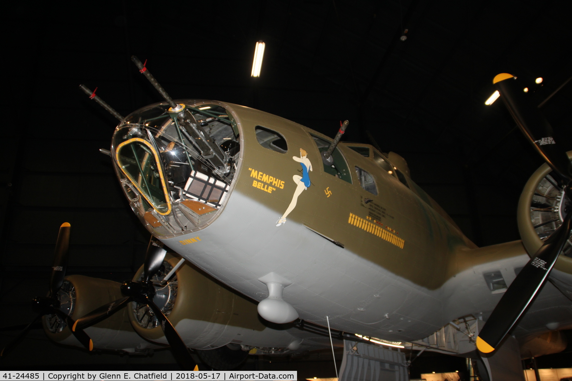 41-24485, 1941 Boeing B-17F-10-BO Flying Fortress (299P) C/N 3170, Fully restored and open for public display on 5/17/18
