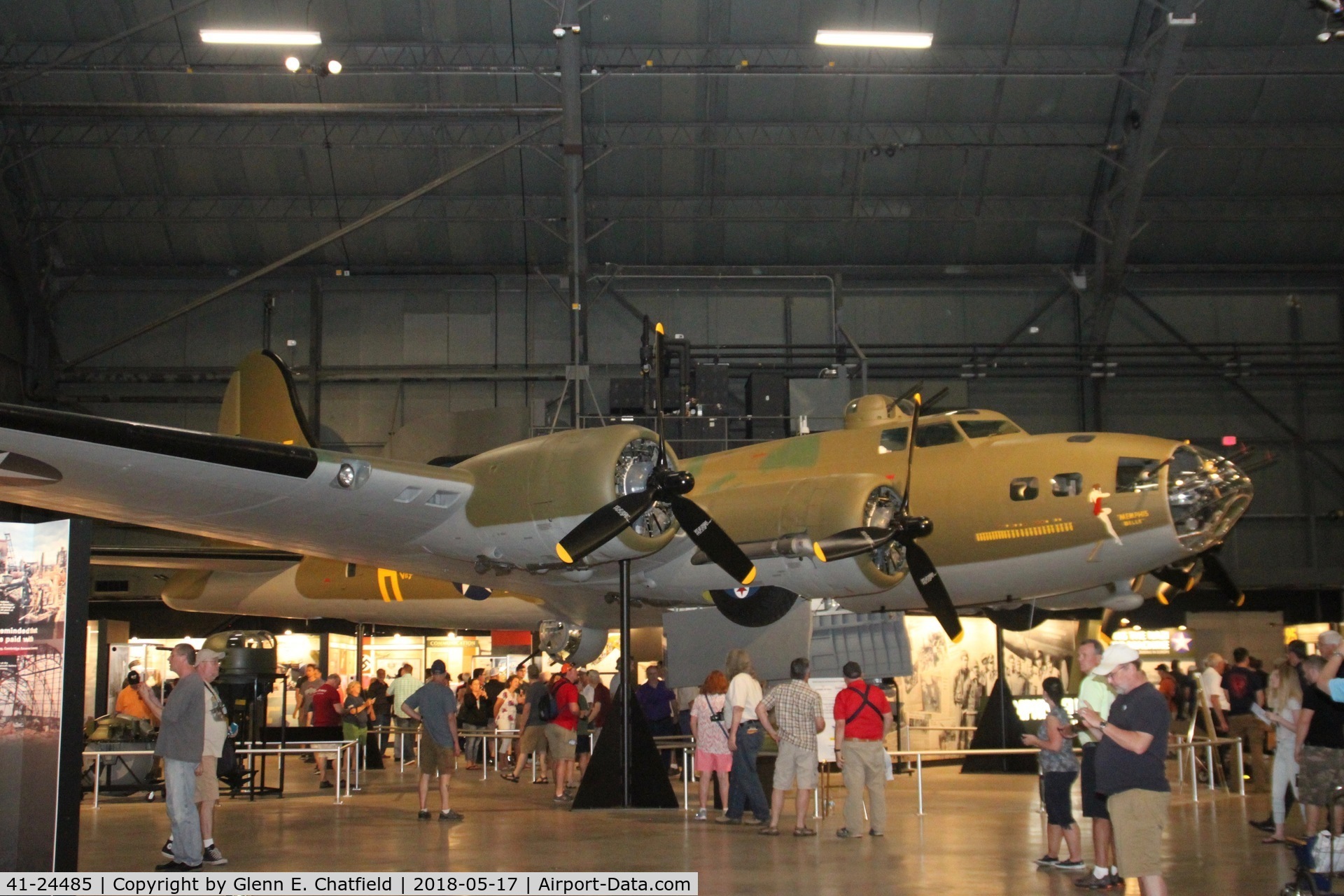 41-24485, 1941 Boeing B-17F-10-BO Flying Fortress (299P) C/N 3170, Fully restored and open for public display on 5/17/18