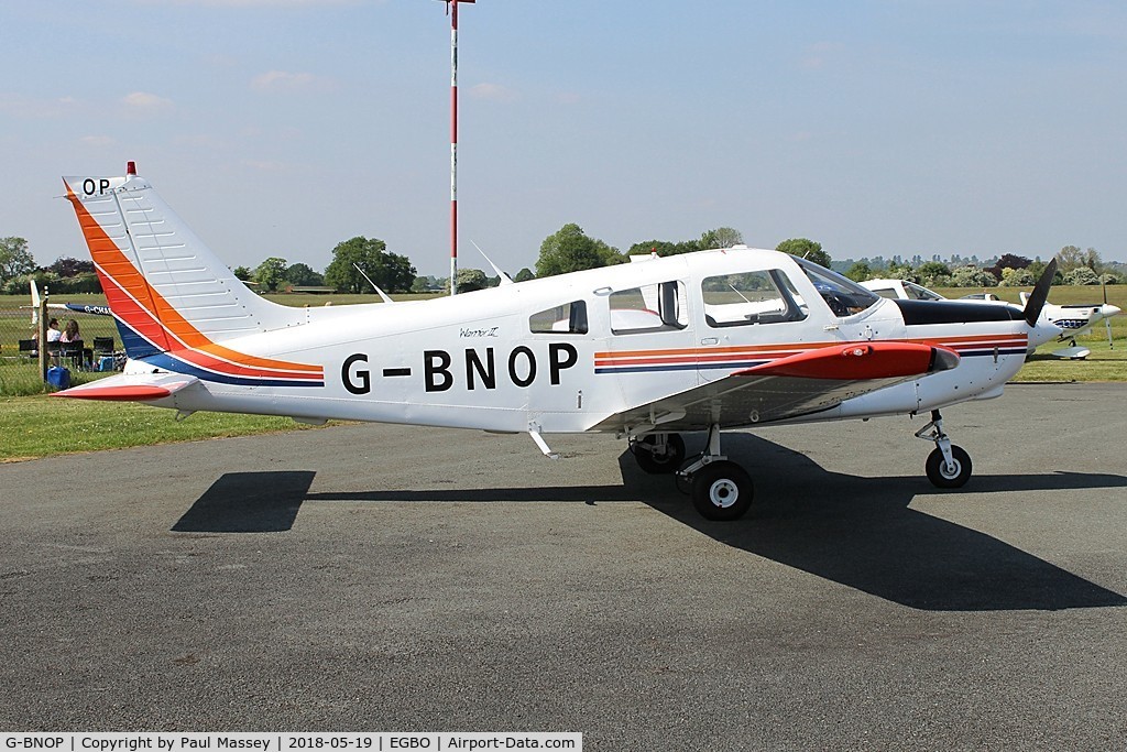 G-BNOP, 1987 Piper PA-28-161 Cherokee Warrior II C/N 2816027, Visitor to wolverhampton.