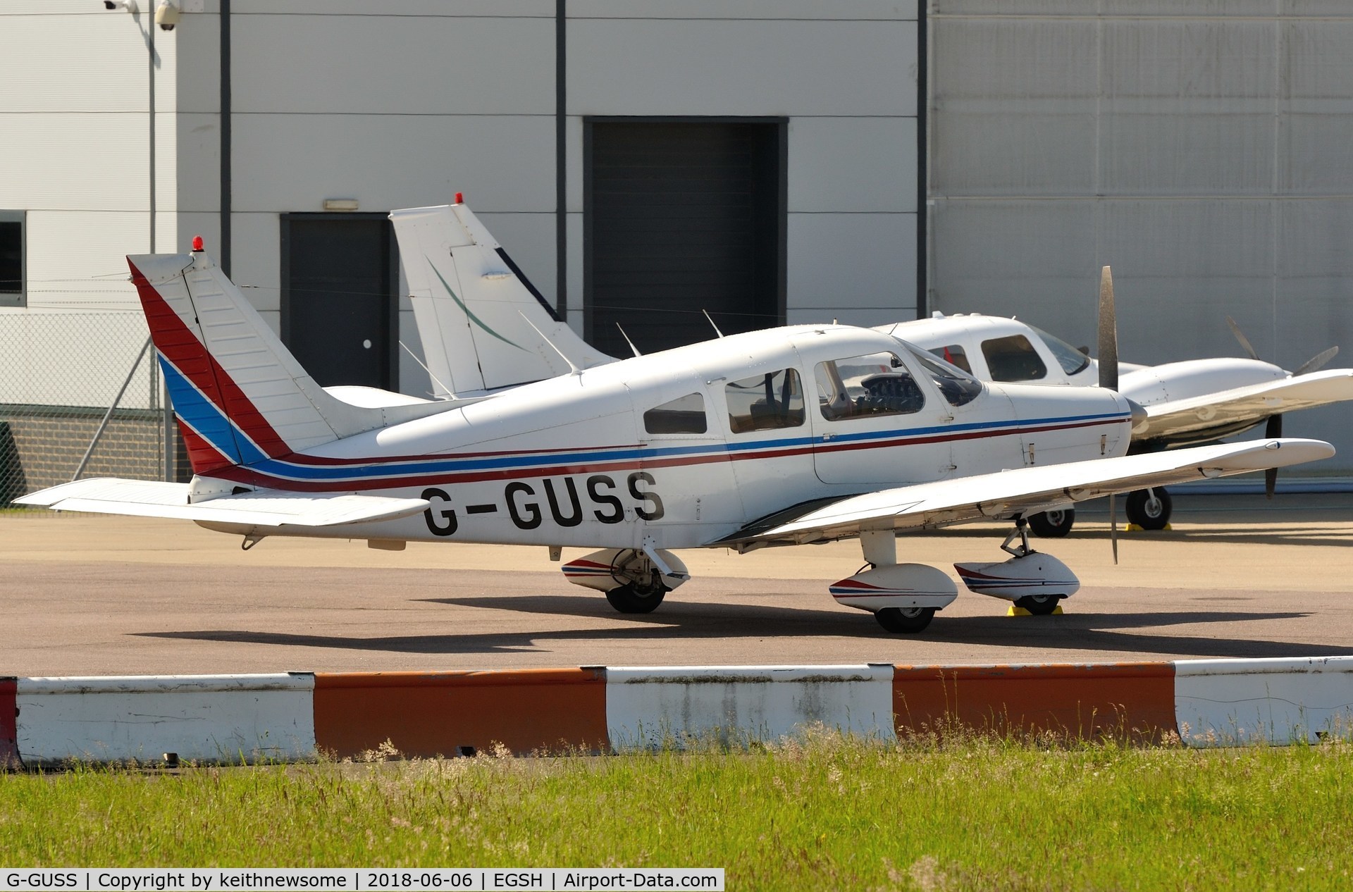 G-GUSS, 1974 Piper PA-28-151 Cherokee Warrior C/N 28-7415497, Local Visitor.