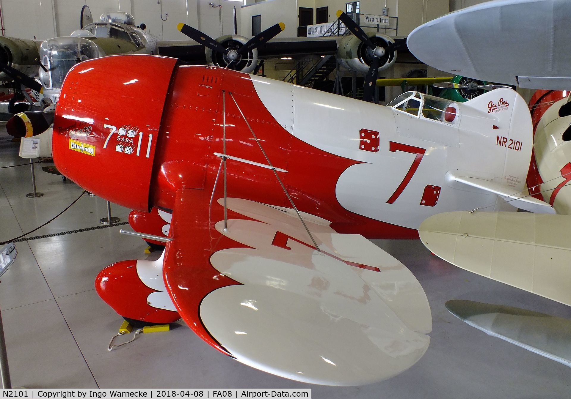 N2101, 1991 Granville Brothers Gee Bee R-2 Super Sportster replica C/N Not found N2101, Granville Brothers (Steve Wolf & Delmar Benjamin) Gee Bee R-2 Super Sportster replica at the Fantasy of Flight Museum, Polk City FL