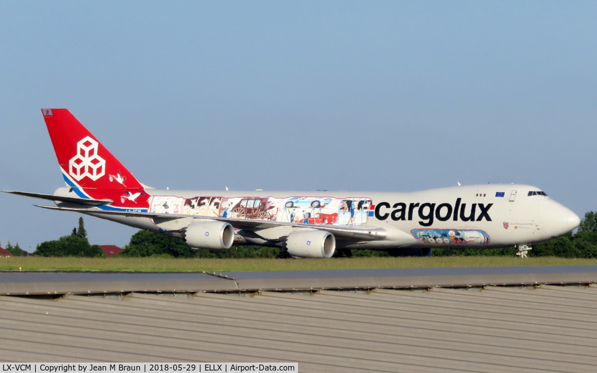 LX-VCM, 2015 Boeing 747-8F C/N 61169, Instruments & gyro testing at Cargolux Maintenance Center at LUX